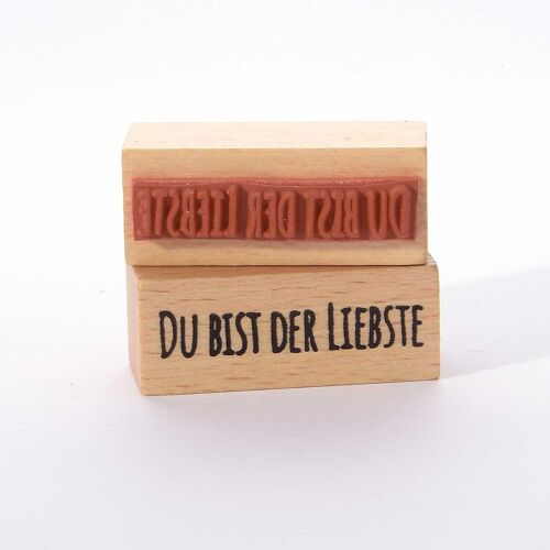 Motivstempel Titel: Du bist der Liebste