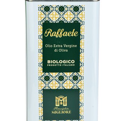 5 litres d'huile d'olive extra vierge biologique italienne Raffaele (production octobre 2023)