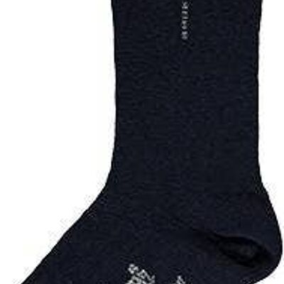 Navy Blue Socks With Velvet Bow With Small Pink And Beading