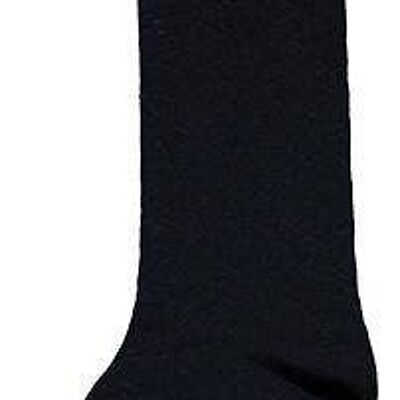Navy Blue Socks With White Lace And Yellow Velvet Bow B