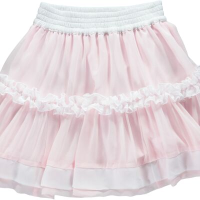 PINK FLOWED SKIRT