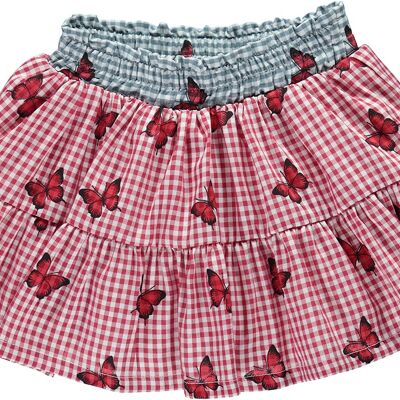 RED BUTTERFLY SKIRT