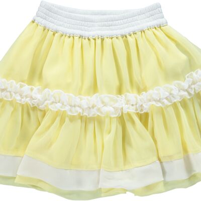 YELLOW FLOWED SKIRT B