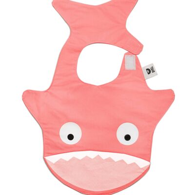 Babero impermeable Tiburón rosa