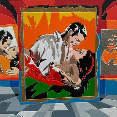 Handmade silkscreen pop art italian wall art | Ugo Nespolo_1