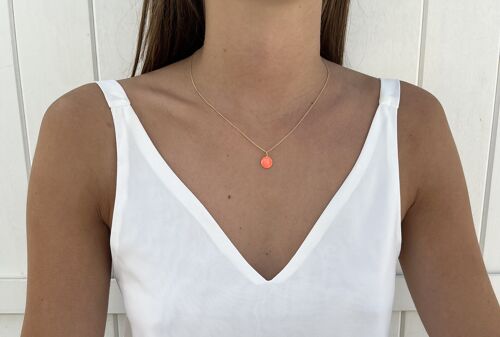 Collier mini indien corail