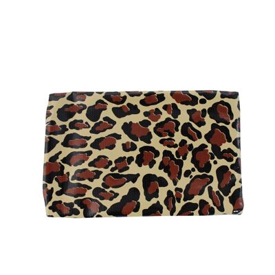 Etui Leopard aus Wachstuch