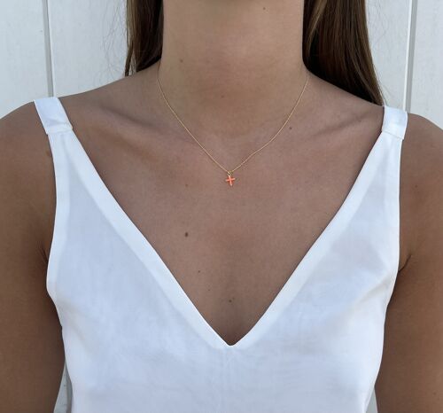 Collier Célestina corail