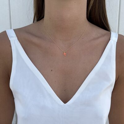 Celestina coral necklace