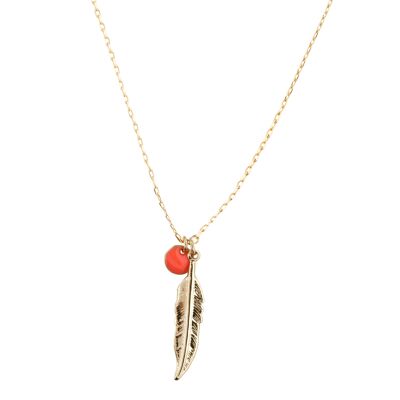 Collier Sioux émeraude pailleté