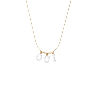 Golden YES necklace