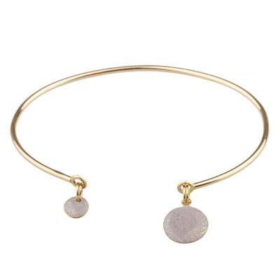 Sequined white Indian bangle
