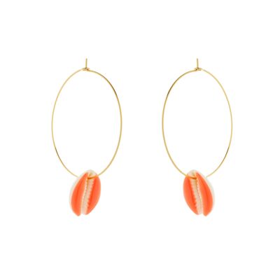 Boucles d'oreilles Coquillage jaune