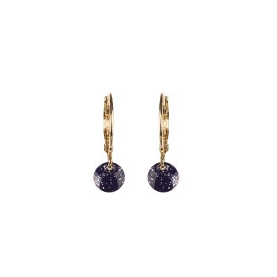 Aglaé black glitter earrings