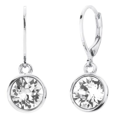 Traveller Drop earrings platinum plated Crystals - 157302