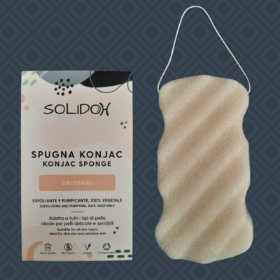 Natural konjac body sponge