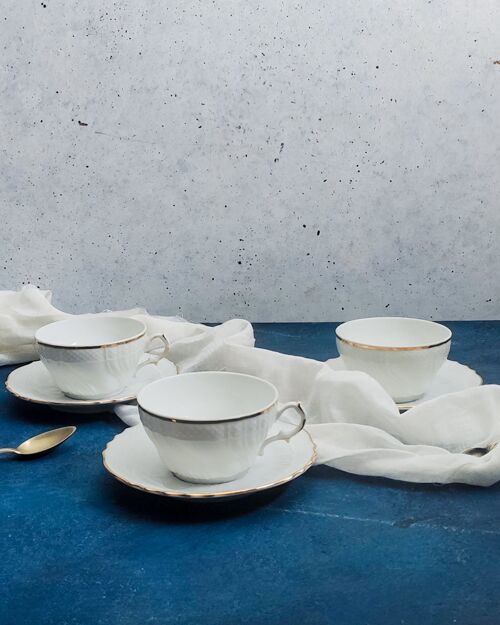 Set di sei tazze da tè Richard Ginori modello Sanremo