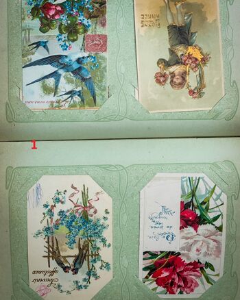 Ensemble de quatre cartes postales anciennes du début des années 1900 1