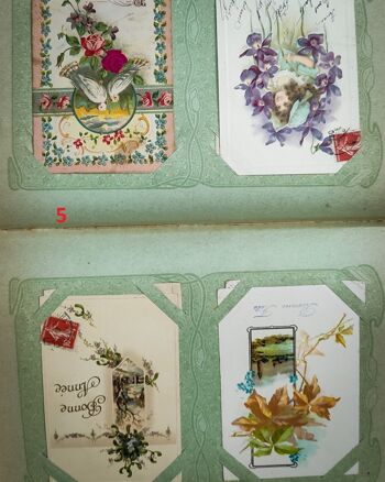 Ensemble de quatre cartes postales anciennes du début des années 1900 5