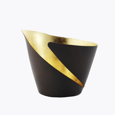 Teelichthalter Break bronze/golden