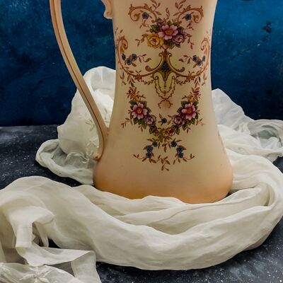 Hand painted English porcelain jug