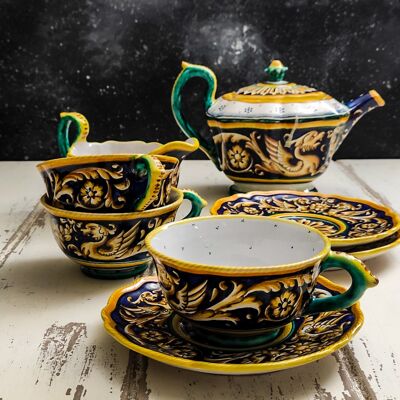 Deruta tea set for six