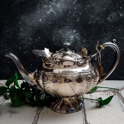 Sheffield Teekanne aus der viktorianischen Zeit