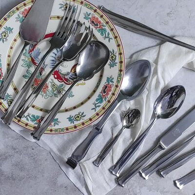 Cutlery set for 12 in stainless steel from the early 1900s