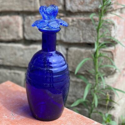 Carlo Moretti Flasche aus hellblauem Muranoglas