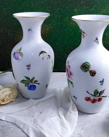 Vases en porcelaine Herend peints à la main - un vase 4