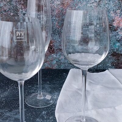 Servizio bicchieri in vetro soffiato da 6 coperti
