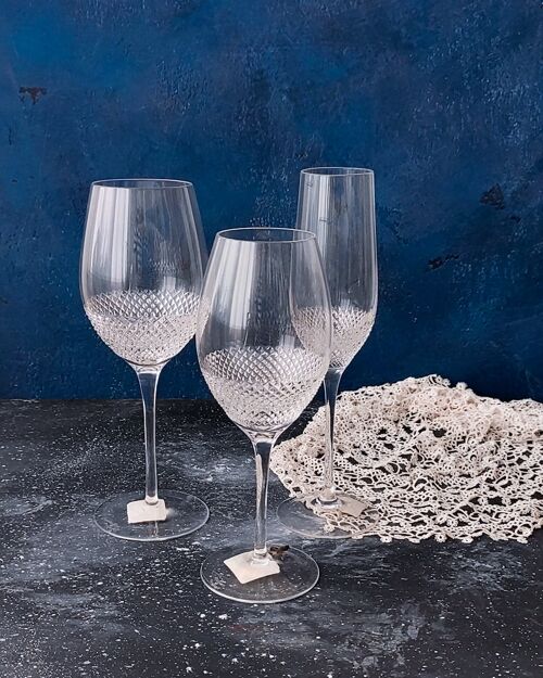 Servizio bicchieri da sei coperti cristallo waterford