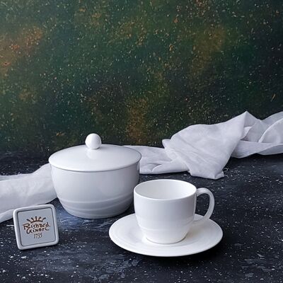 Richard Ginori coffee service for 12 with Waves decoration