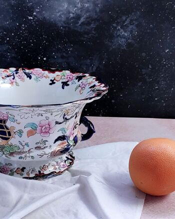 Coupe à fruits en porcelaine anglaise 4