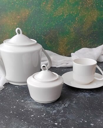 Service à thé en porcelaine tendre Laveno Ginori 4