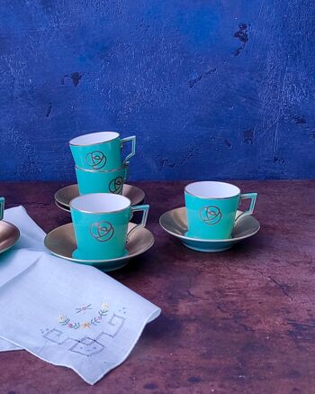 ensemble de cinq tasses à café richard ginori de la collection Claudio La Viola 3