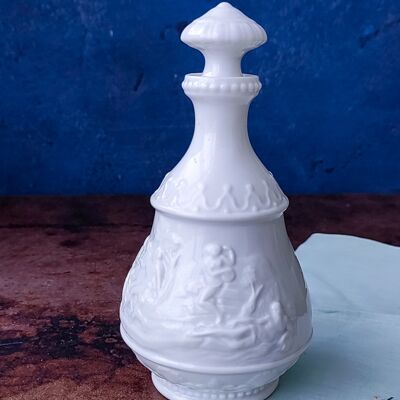 Botella de porcelana blanca Ginori