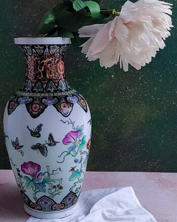 Vase chinois peint à la main 1