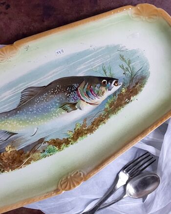 Plateau à poisson en porcelaine allemande 4