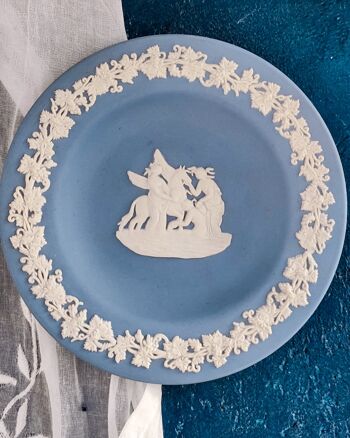 Paire de soucoupes rondes en jaspe wedgwood 5