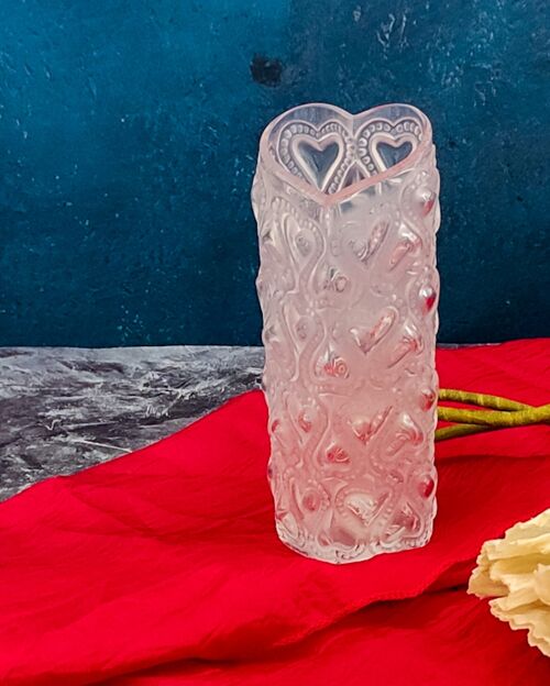 Vasetto forma cuore cristallo Lalique