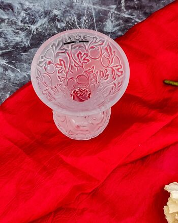 Pot amphore en cristal Lalique 4