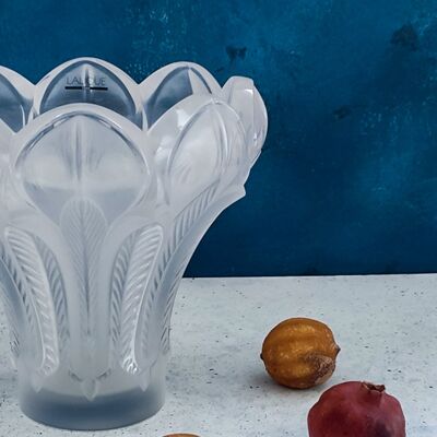 große Vase aus Lalique-Kristall