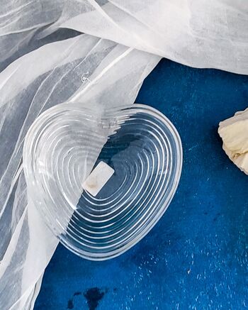 Vide-poches en cristal de baccarat en forme de coeur 3