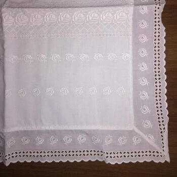 Drap simple avec dentelle San Gallo 3