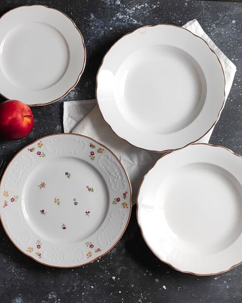 Set di piatti in porcellana italiana laveno e Ginori
