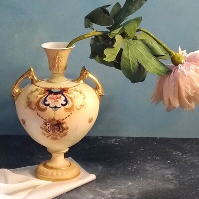 Vase ancre avec fleurs peintes