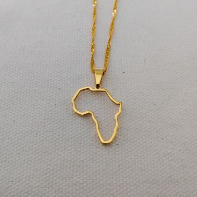 Africa Map Outline Pendant