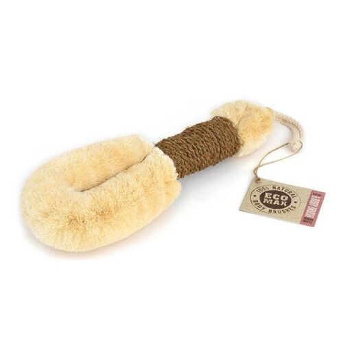 Eco Max ethical & sustainable Dry Body Brush Large Coir Handle