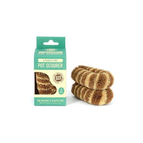 Eco Max ethical & sustainable Premium Tiger Pot Scourer, 2-pack